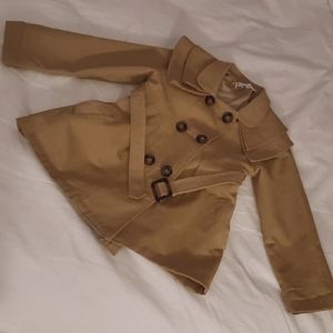 TRISH SCULLY 3t brown trench coat